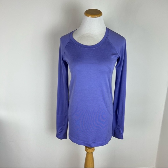 Lululemon Swiftly Tech Long Sleeve Top Dark Lavender Size 6 - Picture 1 of 4